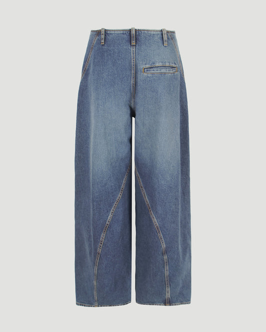 DENIM CARGO PANTS