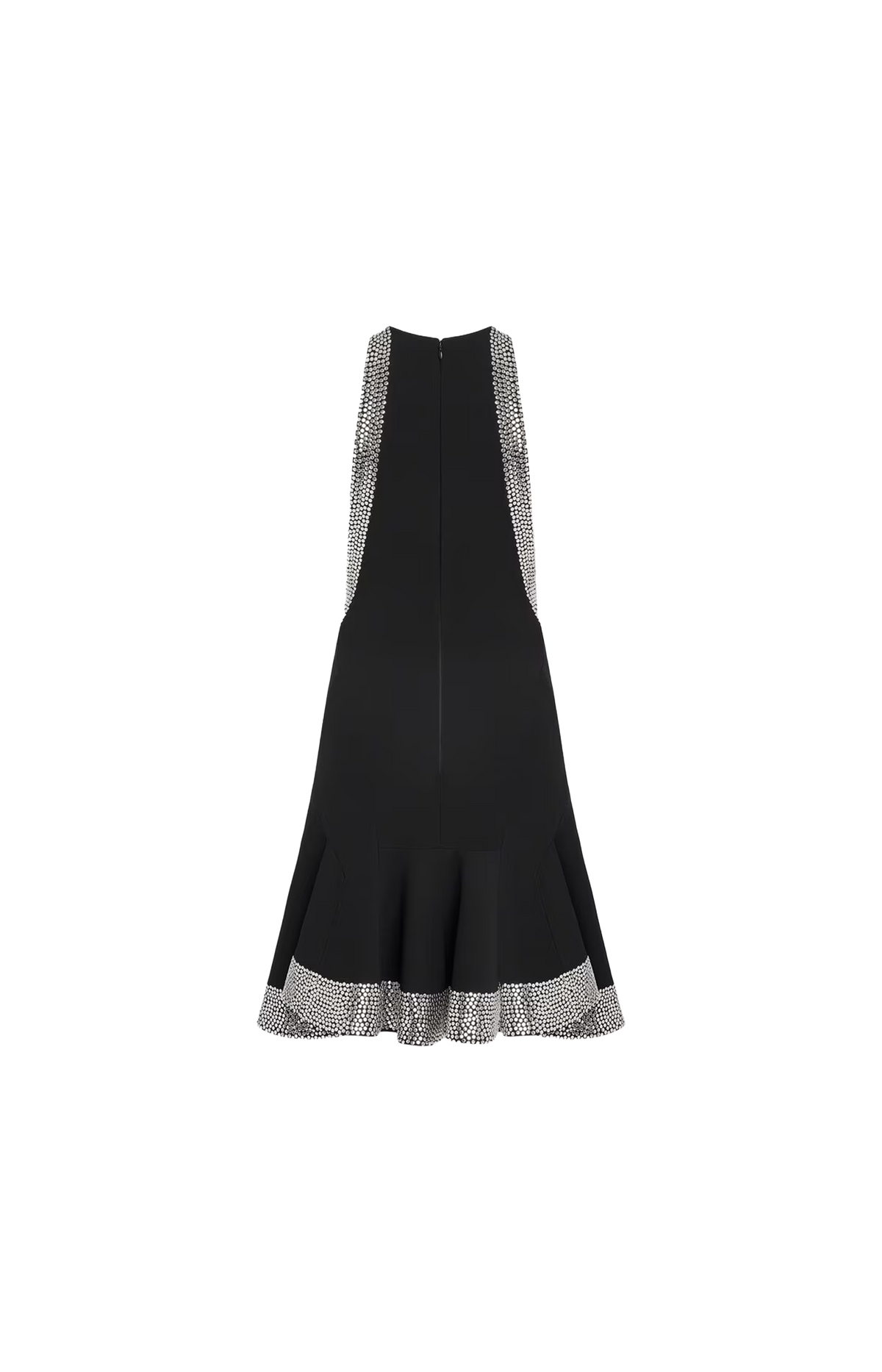 Studded Flared Dress in Black