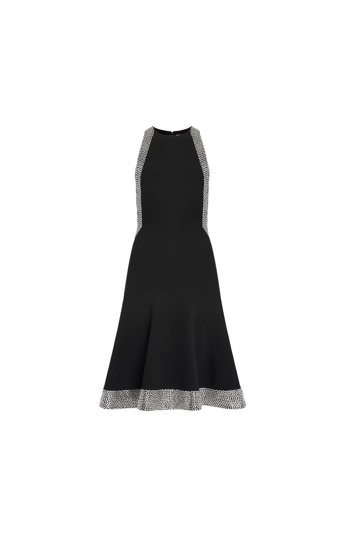 Studded Flared Dress in Black