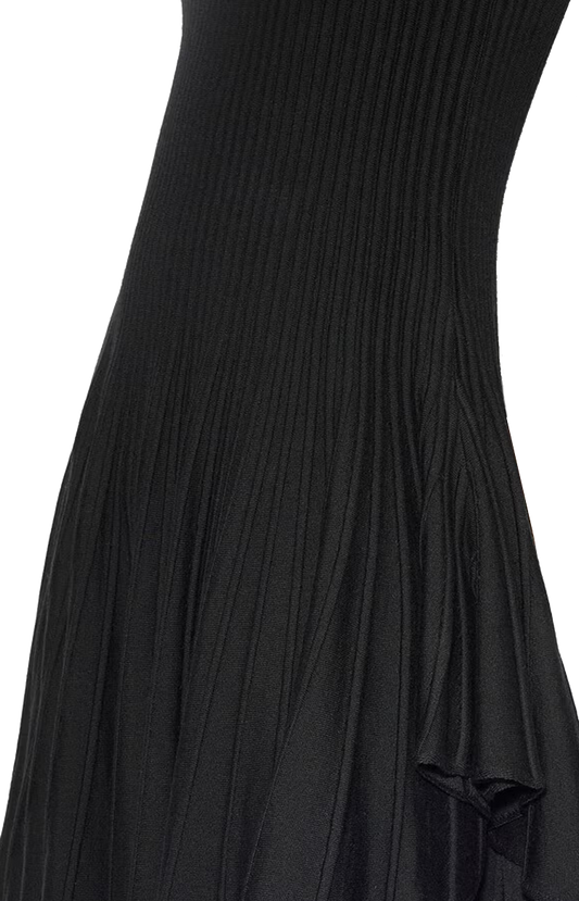 ALAÏA Sculpting Pointed Dress in Black — product photo 2