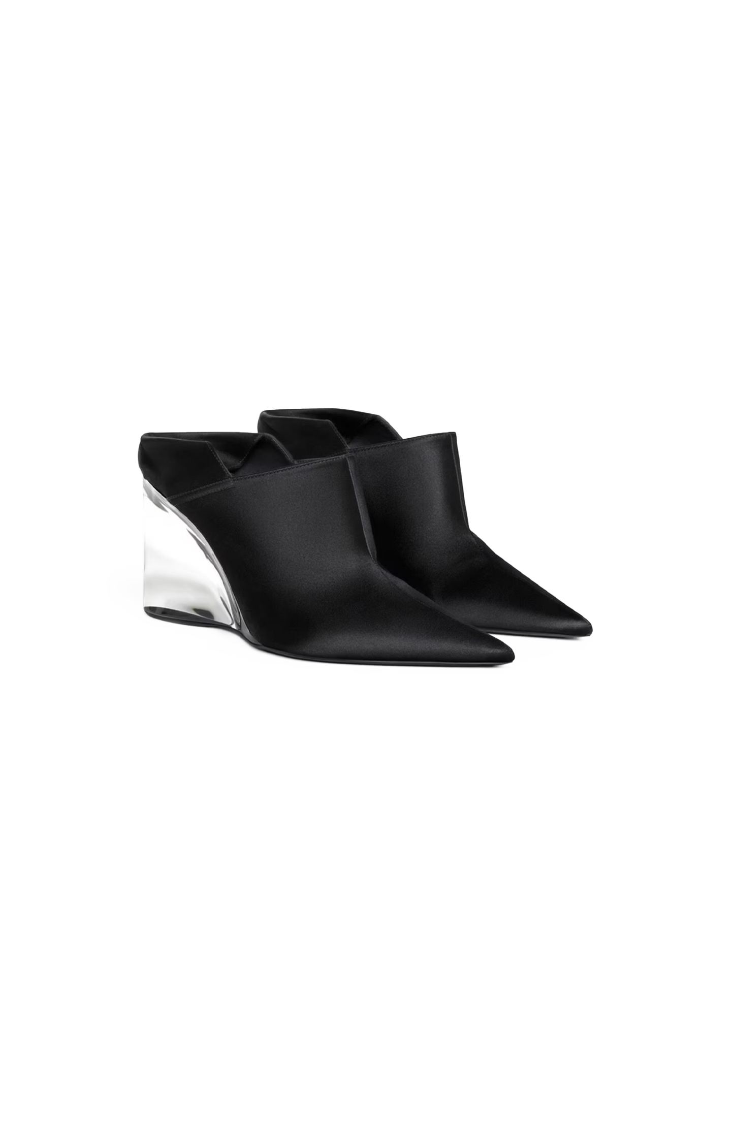 Black Invisible Mules
