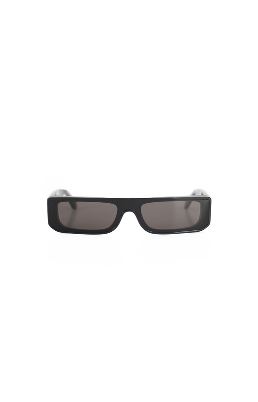 ALAÏA Rectangular Sunglasses in Black — front view