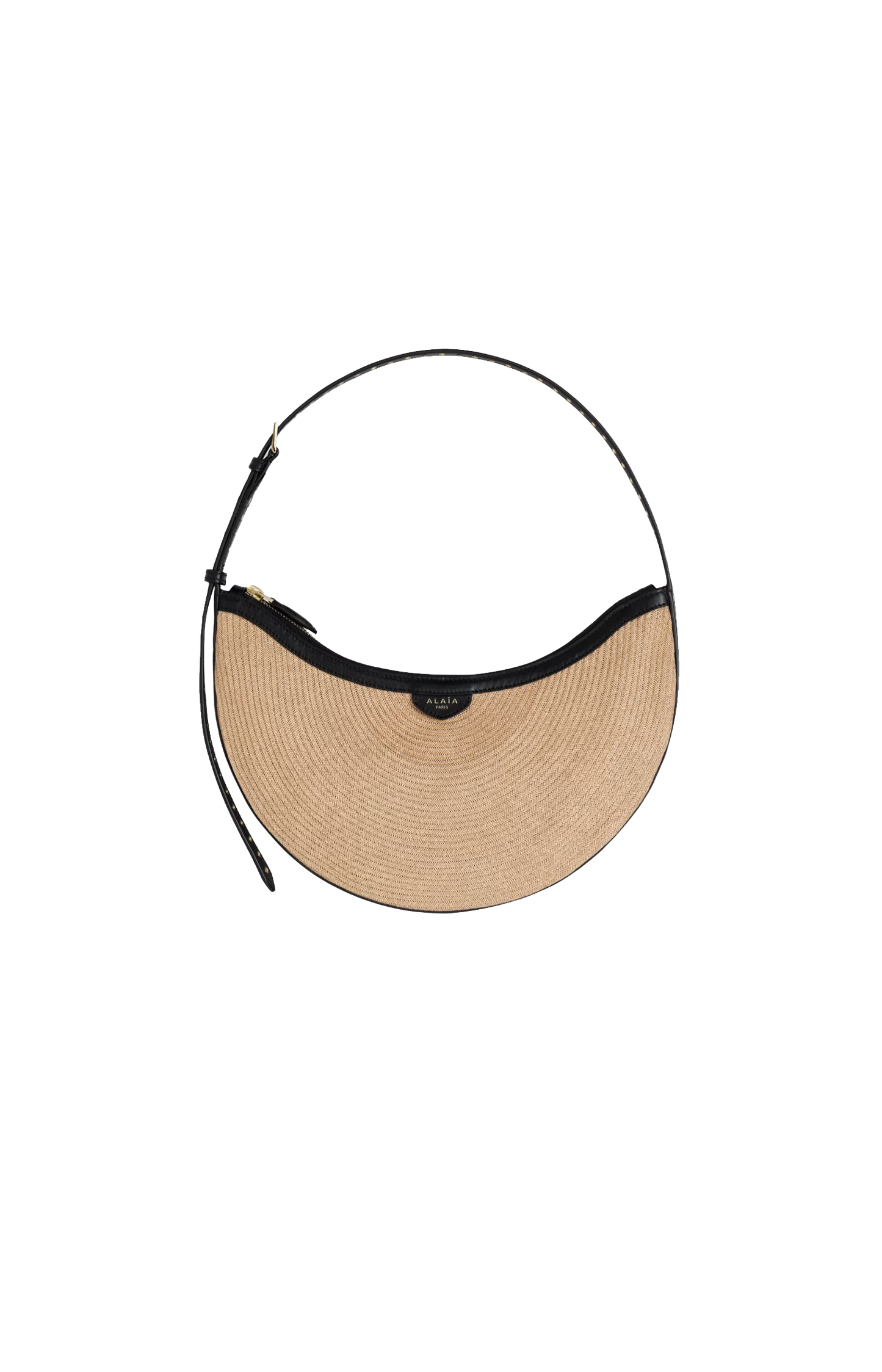 One Piece Demi Lune Bag in Paper Straw