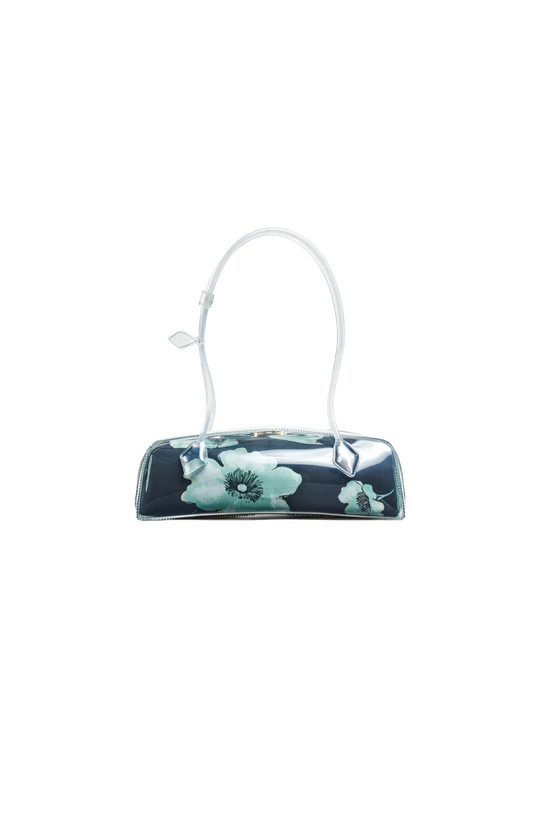 Le Teckel Medium Bag in Polyurethane and Floral Print