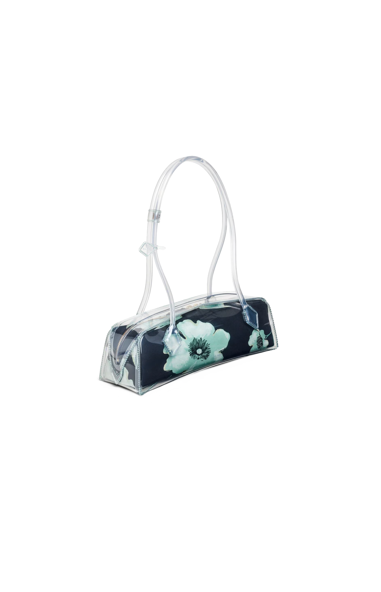 Le Teckel Medium Bag in Polyurethane and Floral Print
