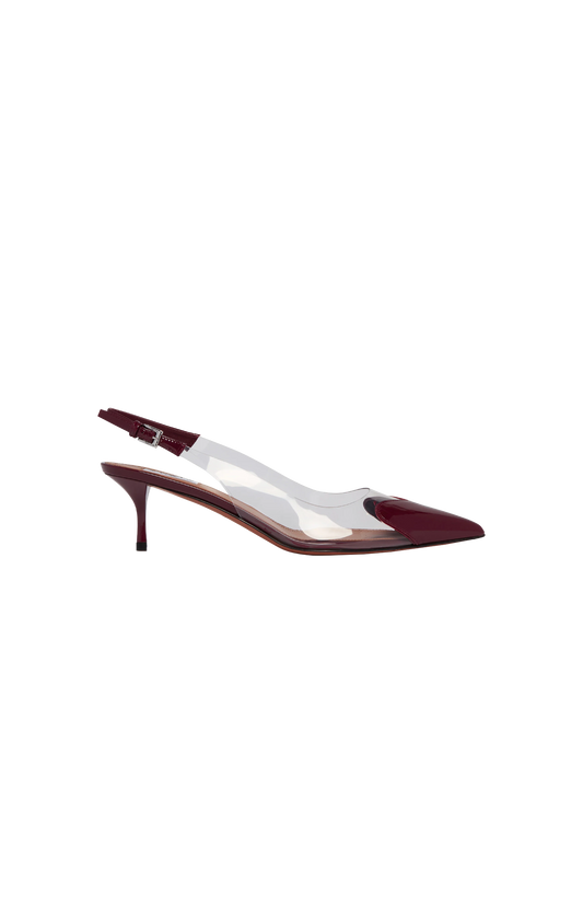 Burgundy Le Coeur Slingbacks