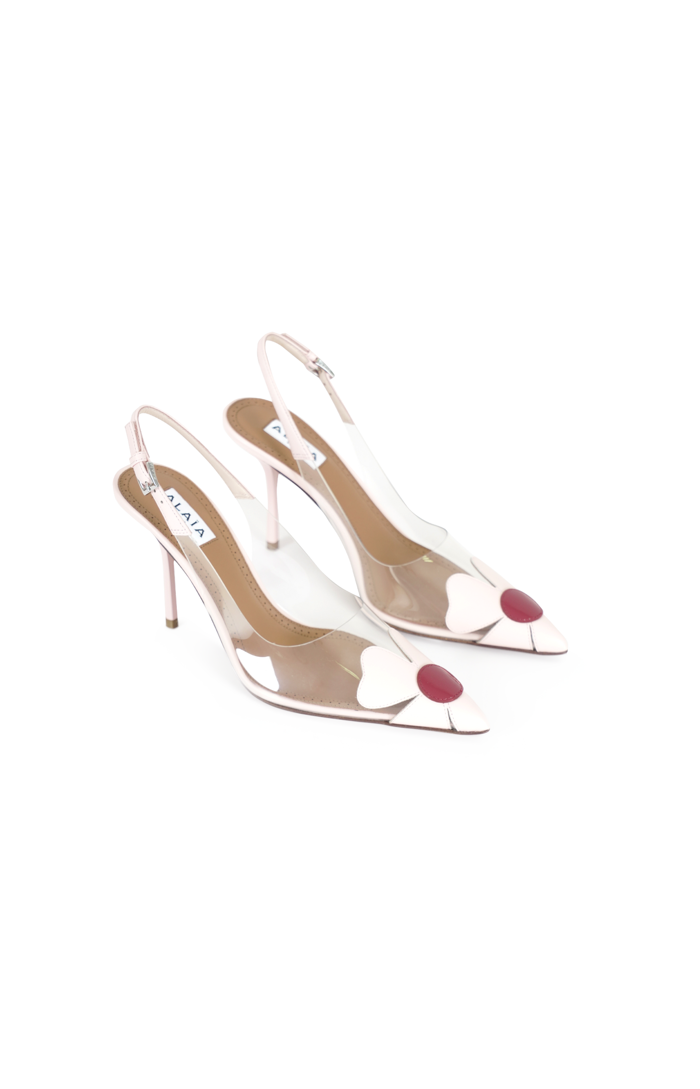 Alaïa Pale Pink Slingback Pumps