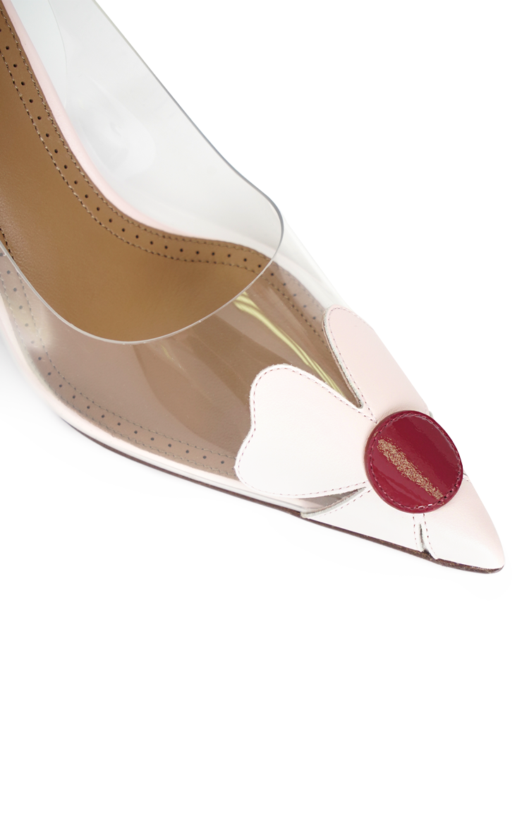 Alaïa Pale Pink Slingback Pumps