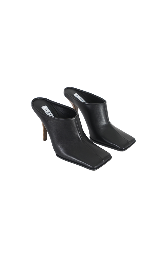 Soft Square Pumps in Leather