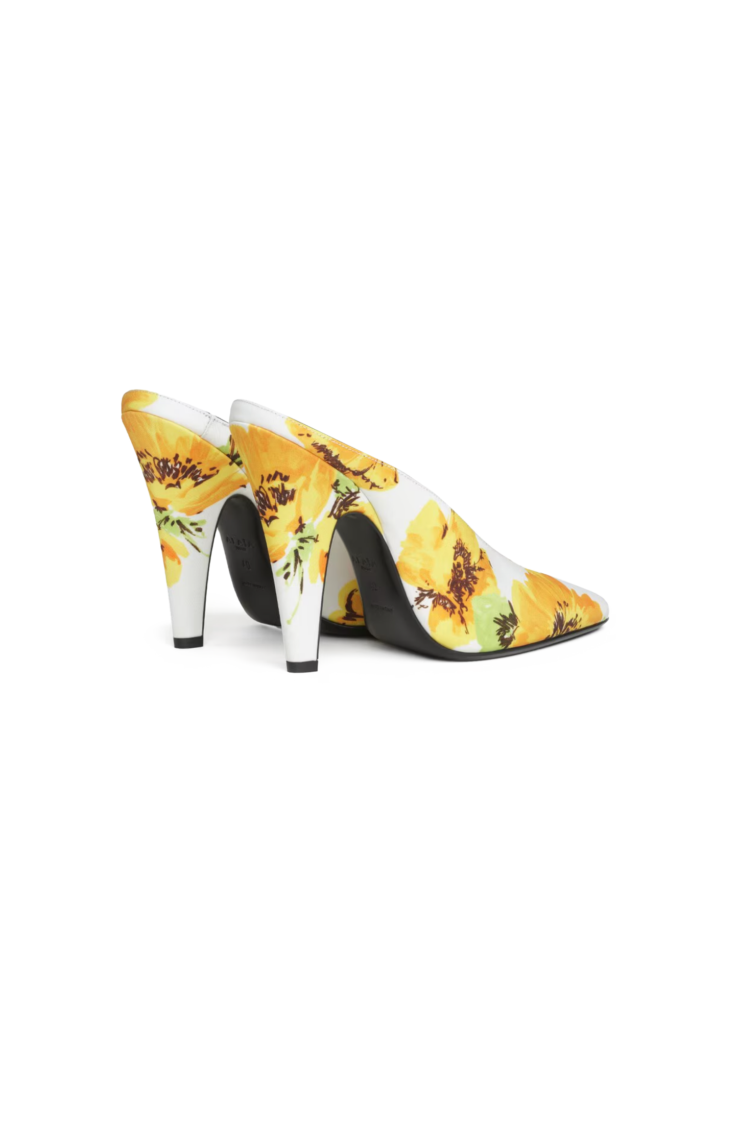 Cone Mules in Flower Print