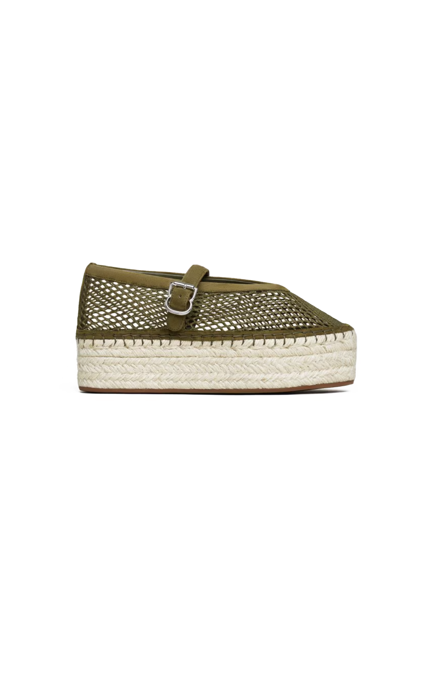 Fishnet Wedge Flat Espadrille