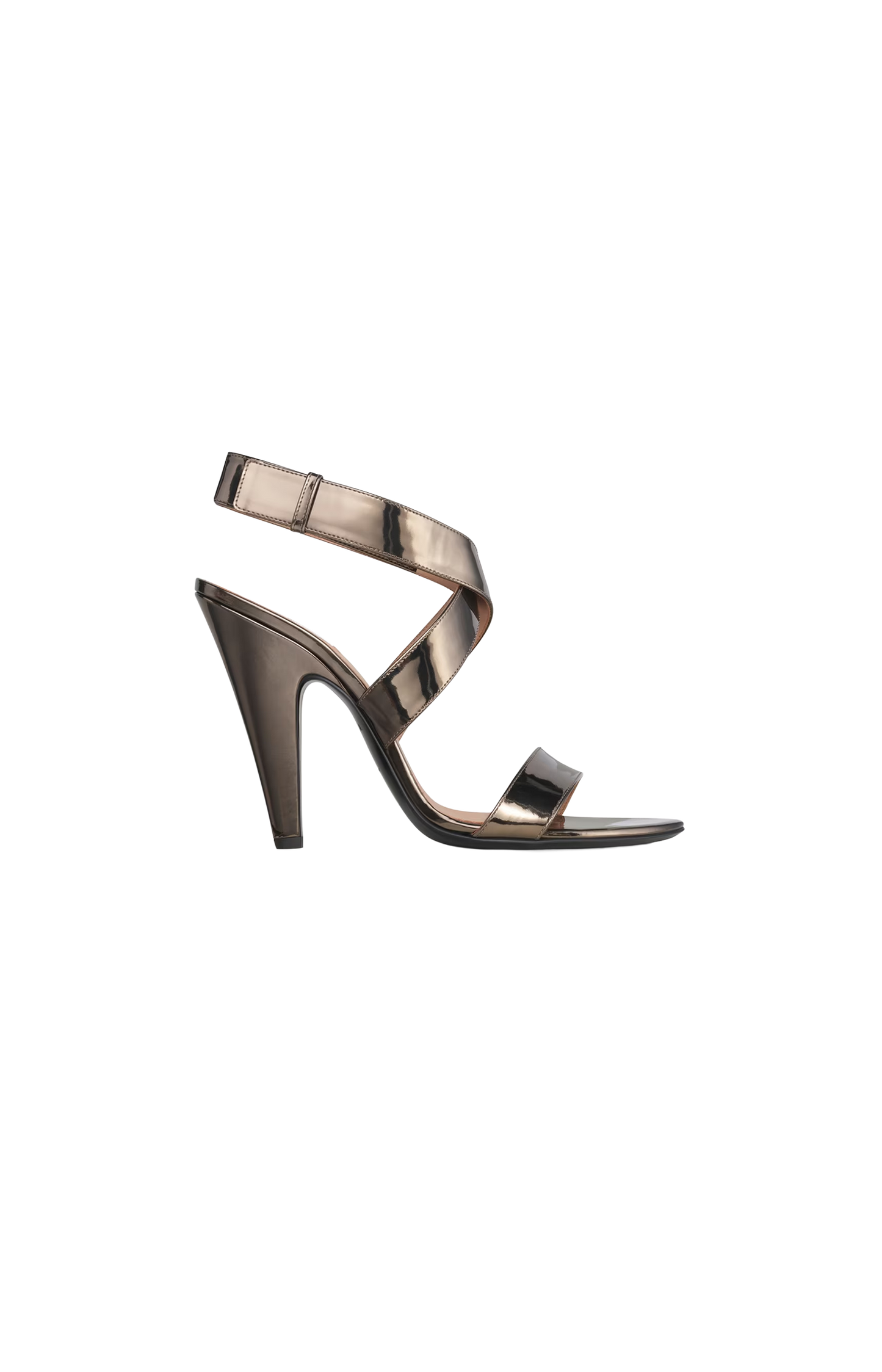 Cone Sandals in Mirror Fabric