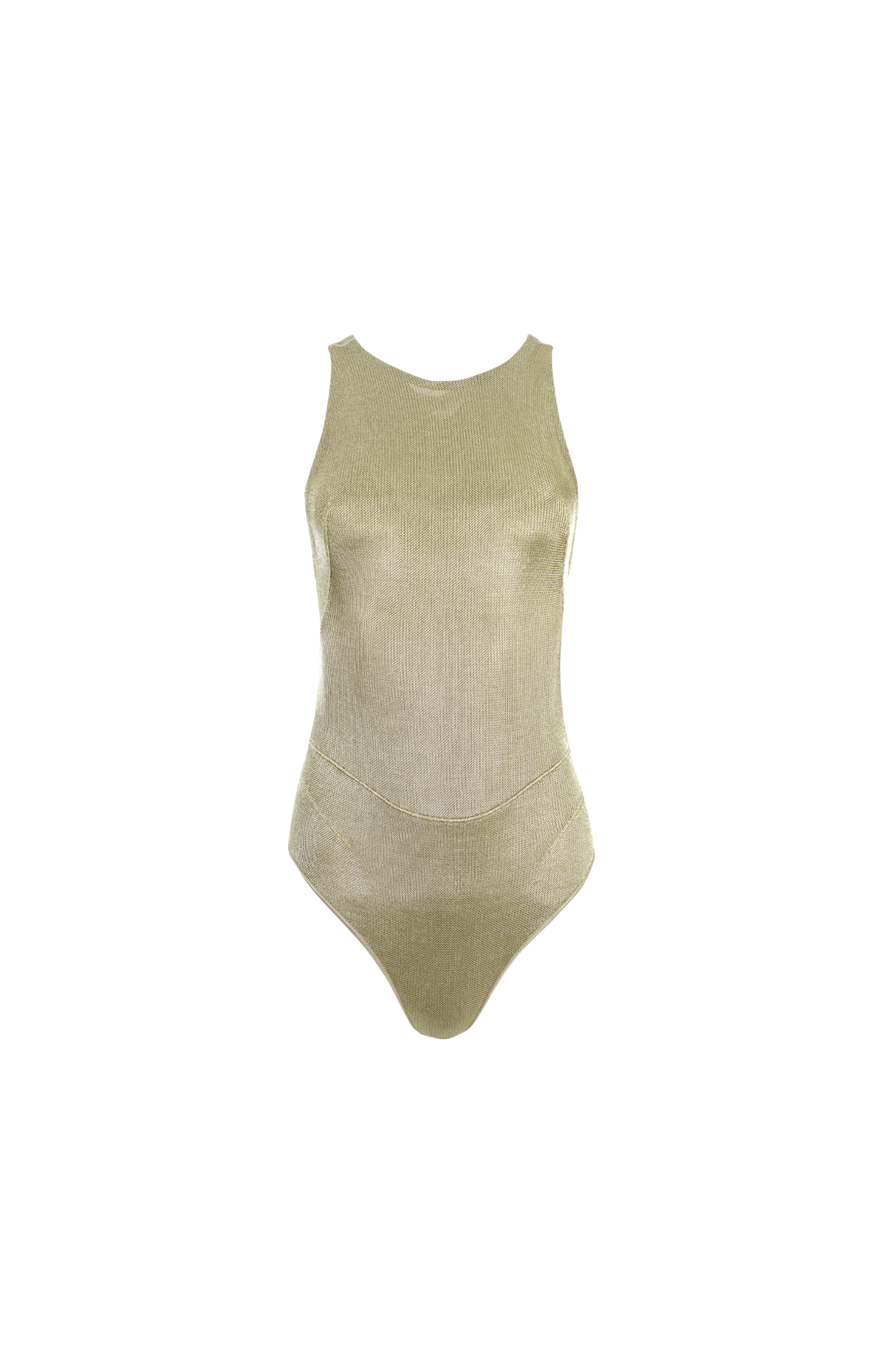 Metallic Knitted Bodysuit