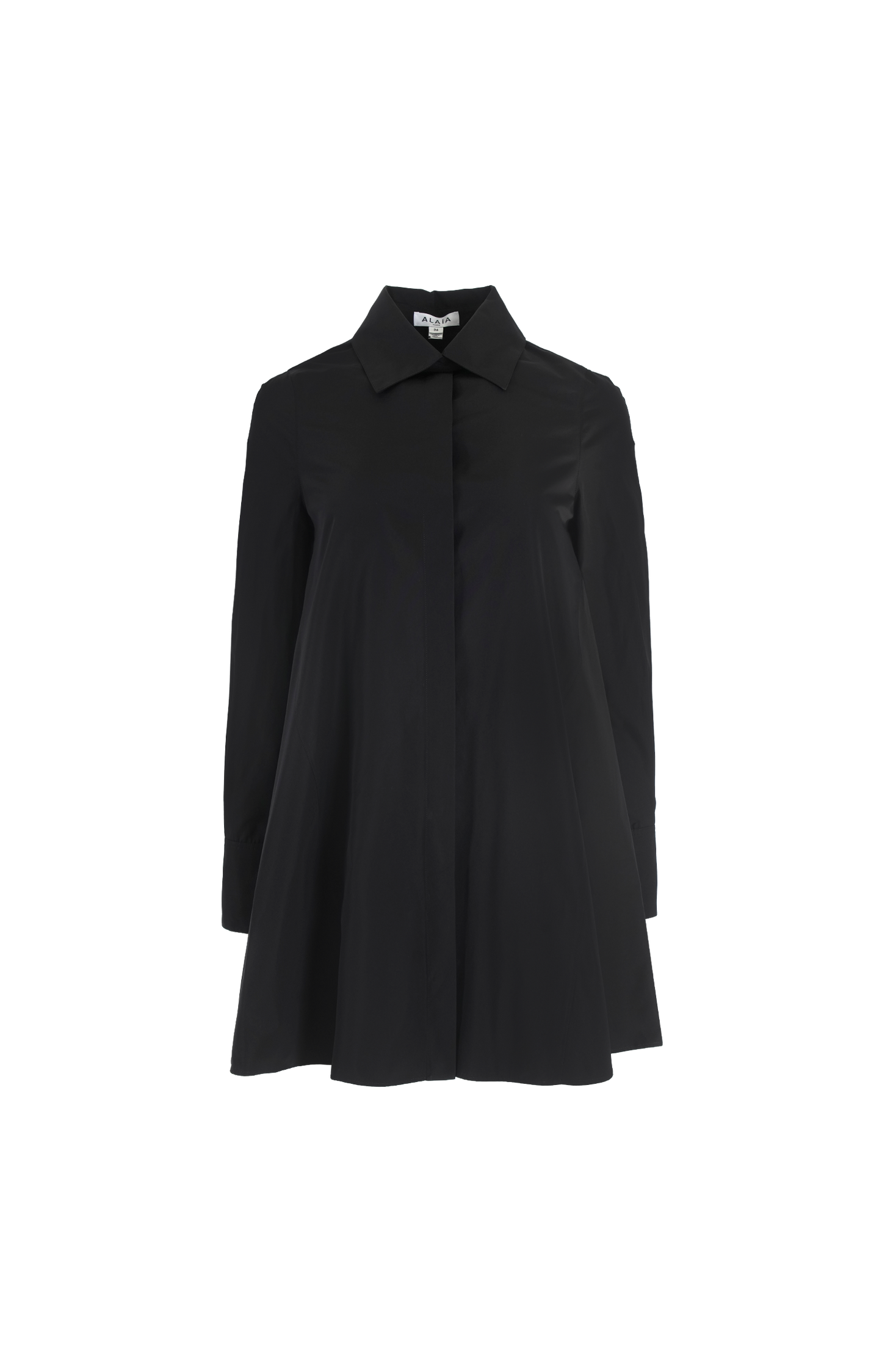 A-Line Shirt Dress in Black