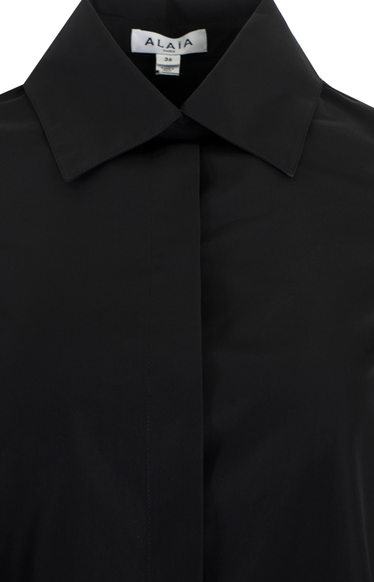 A-Line Shirt Dress in Black