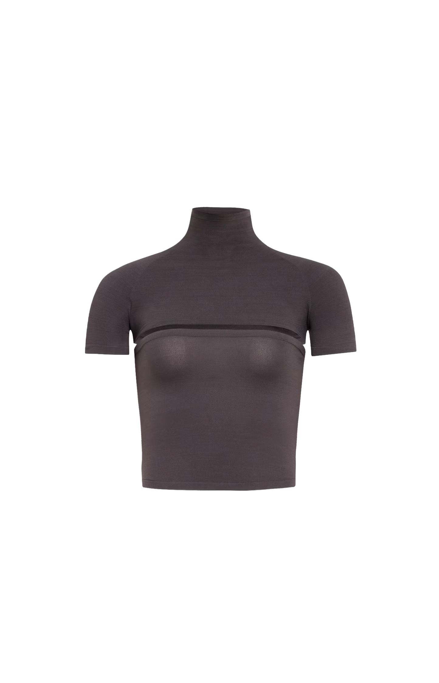 Second-Skin Knit Cut-Out Top