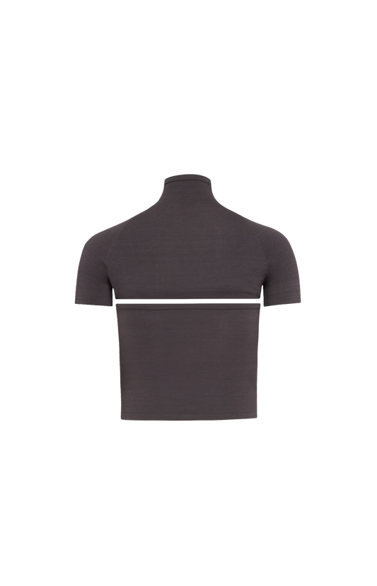 Second-Skin Knit Cut-Out Top