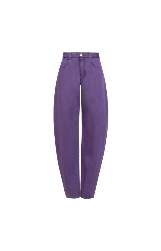 Alaïa Violet Round Denim Pant
