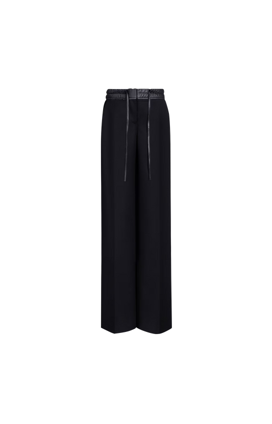 Black Tailored Virgin Wool Pants