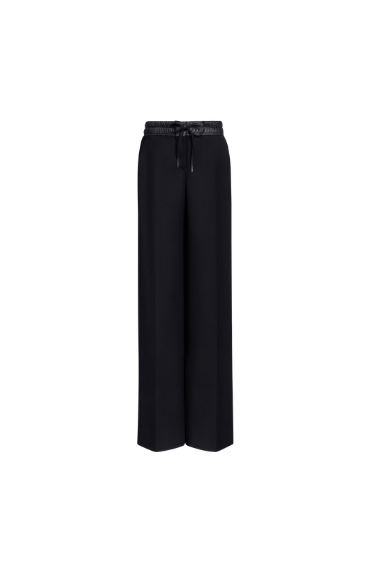 Black Tailored Virgin Wool Pants