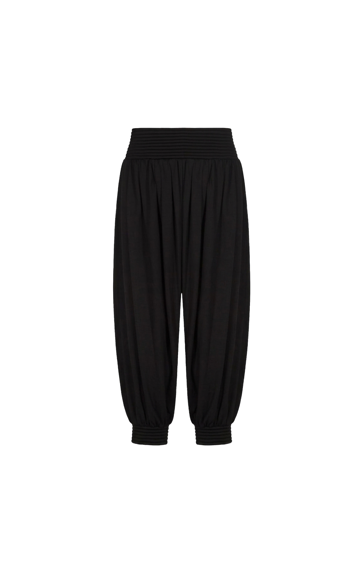Cotton draped trousers