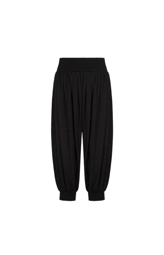 Cotton draped trousers