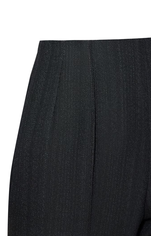 Tapered Wool Denim Pants