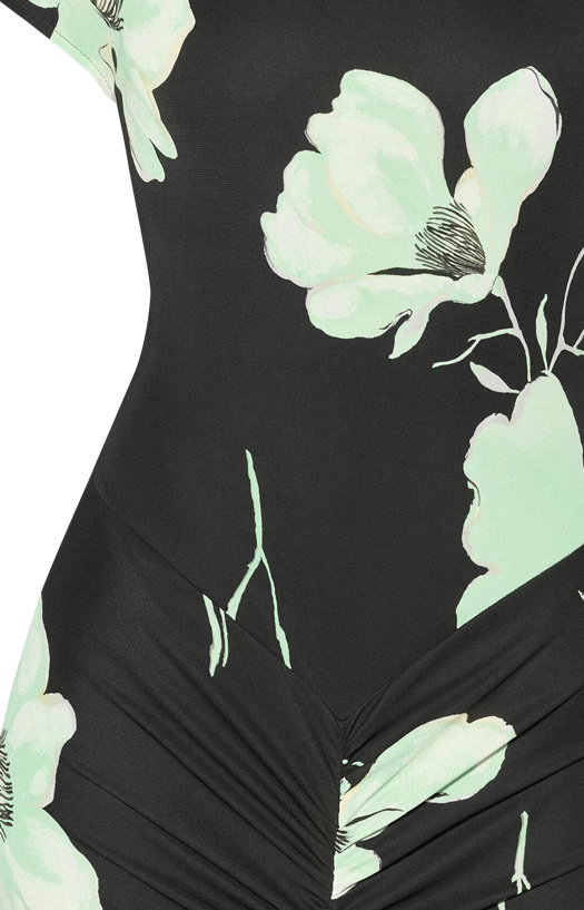 Alaïa Draped Printed Dress
