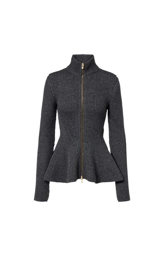 Peplum Knitted Cardigan