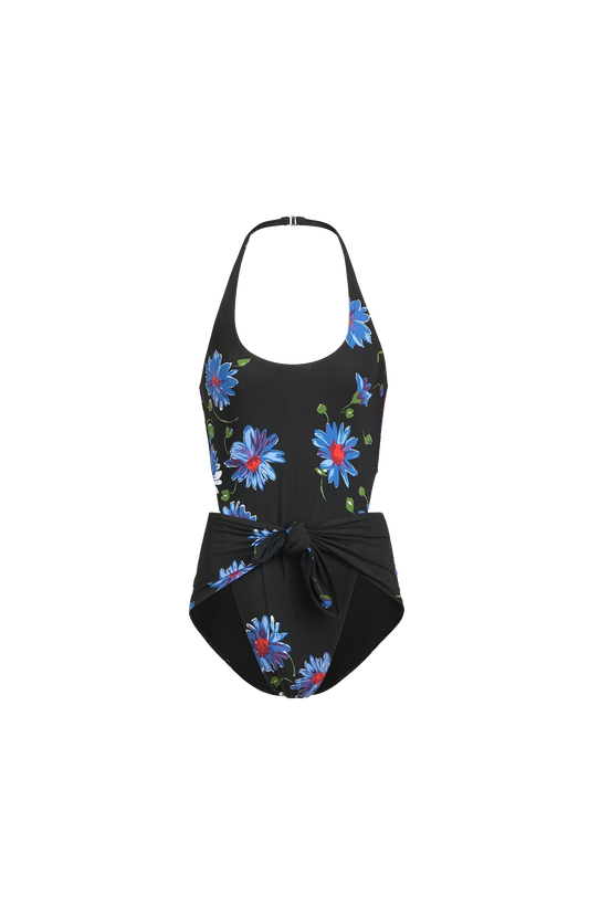 Alaïa Flower Print Knot Swimsuit