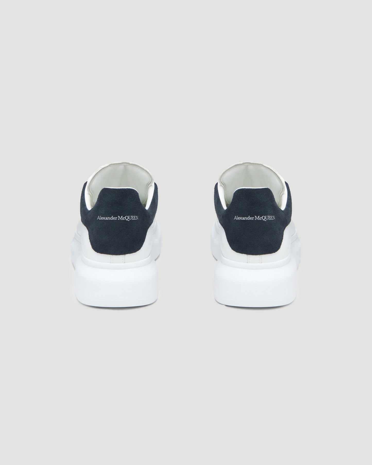 Oversized Sneaker in White and Blue Grey