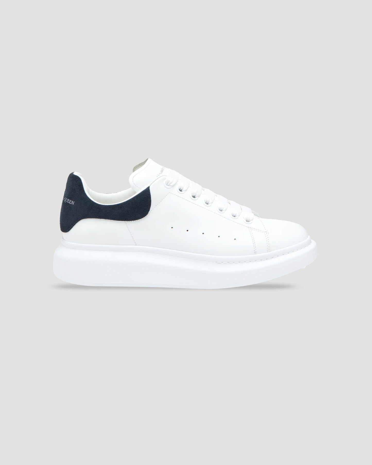 Oversized Sneaker in White and Blue Grey