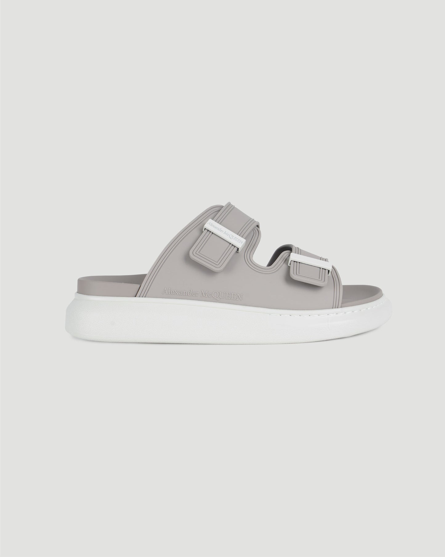 Oversized Hybrid sandals in grey and white