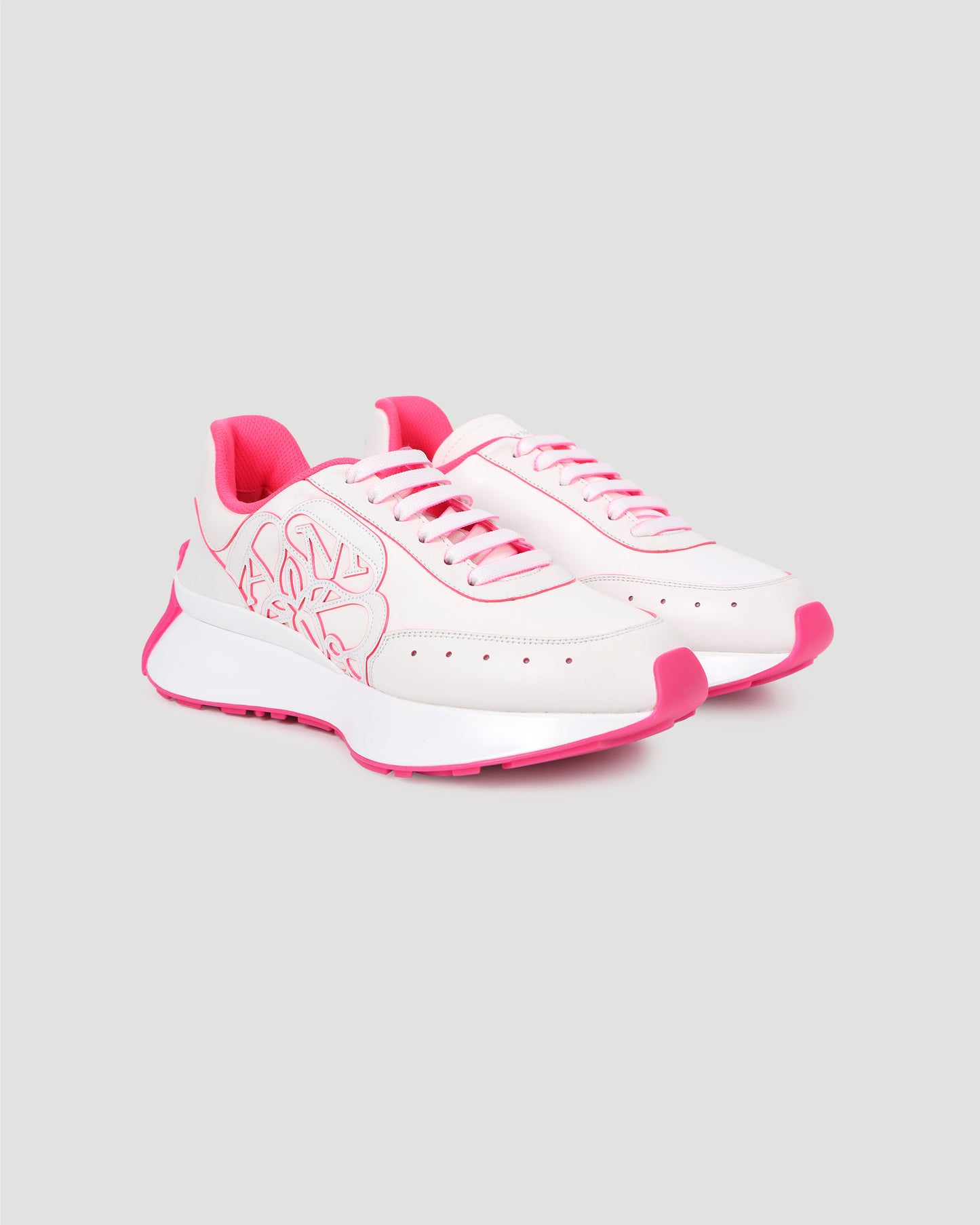 Sprint Runner in White and Pink