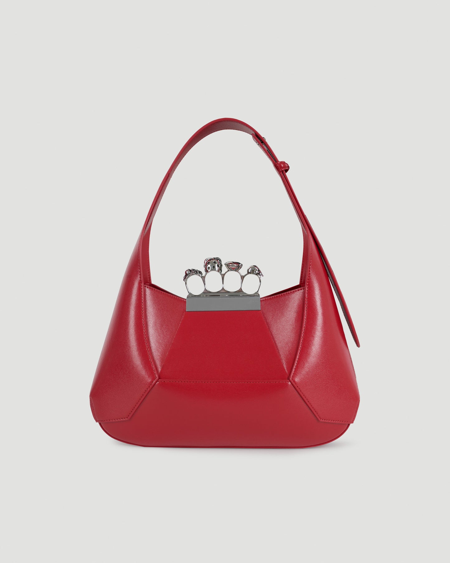 The Jewelled Hobo Bag in Welsh Red