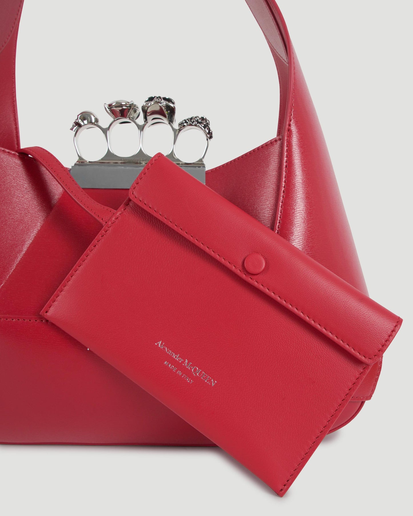 The Jewelled Hobo Bag in Welsh Red