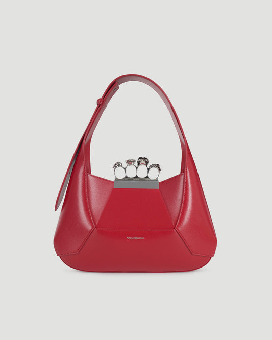 The Jewelled Hobo Bag in Welsh Red