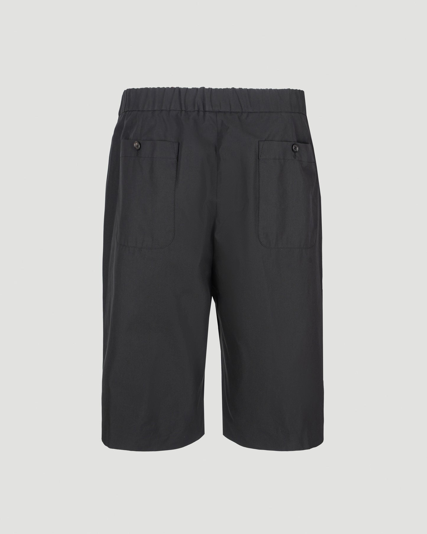 Cotton shorts in black