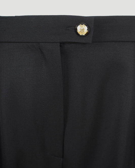 WOOL TROUSERS IN BLACK
