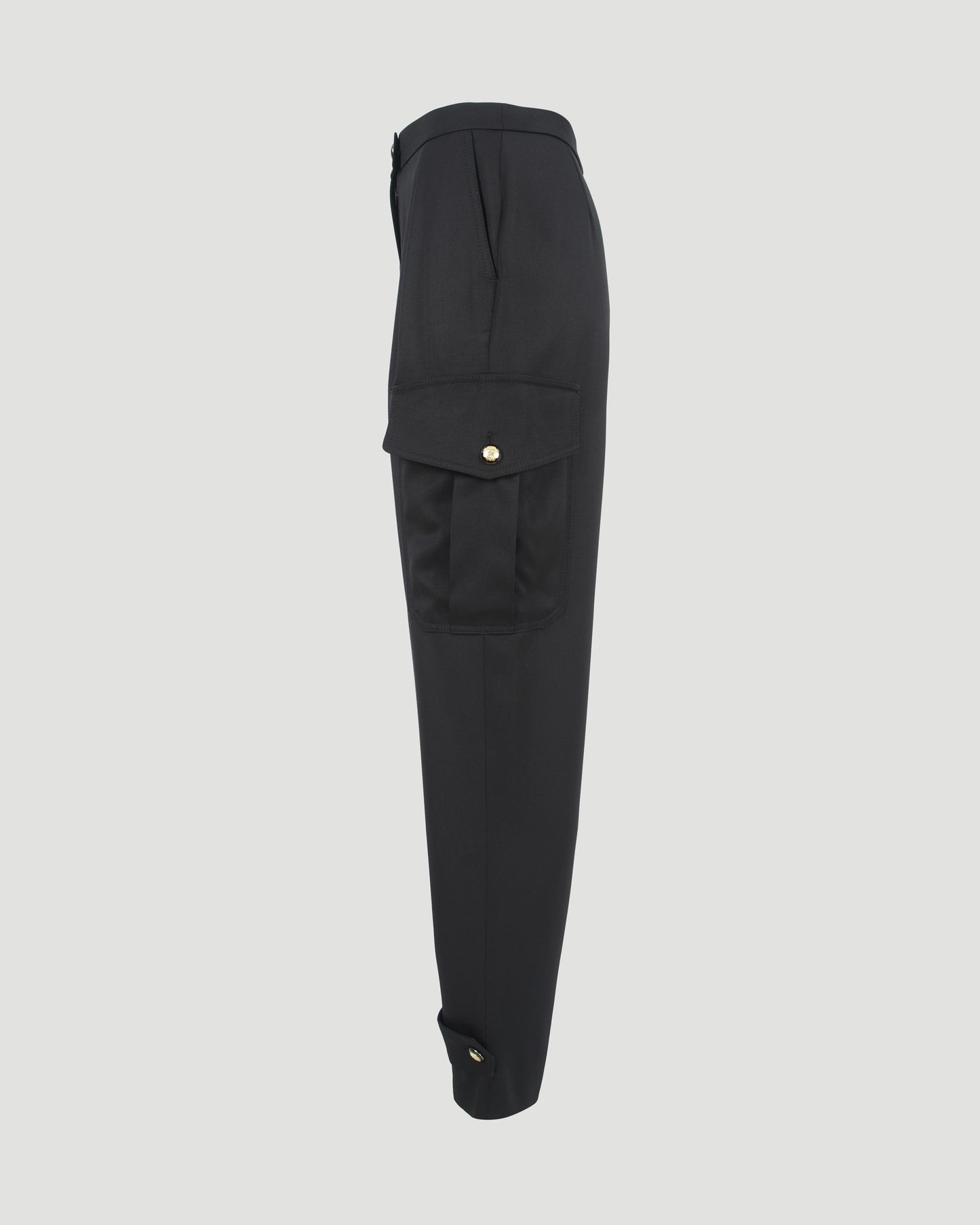 WOOL TROUSERS IN BLACK