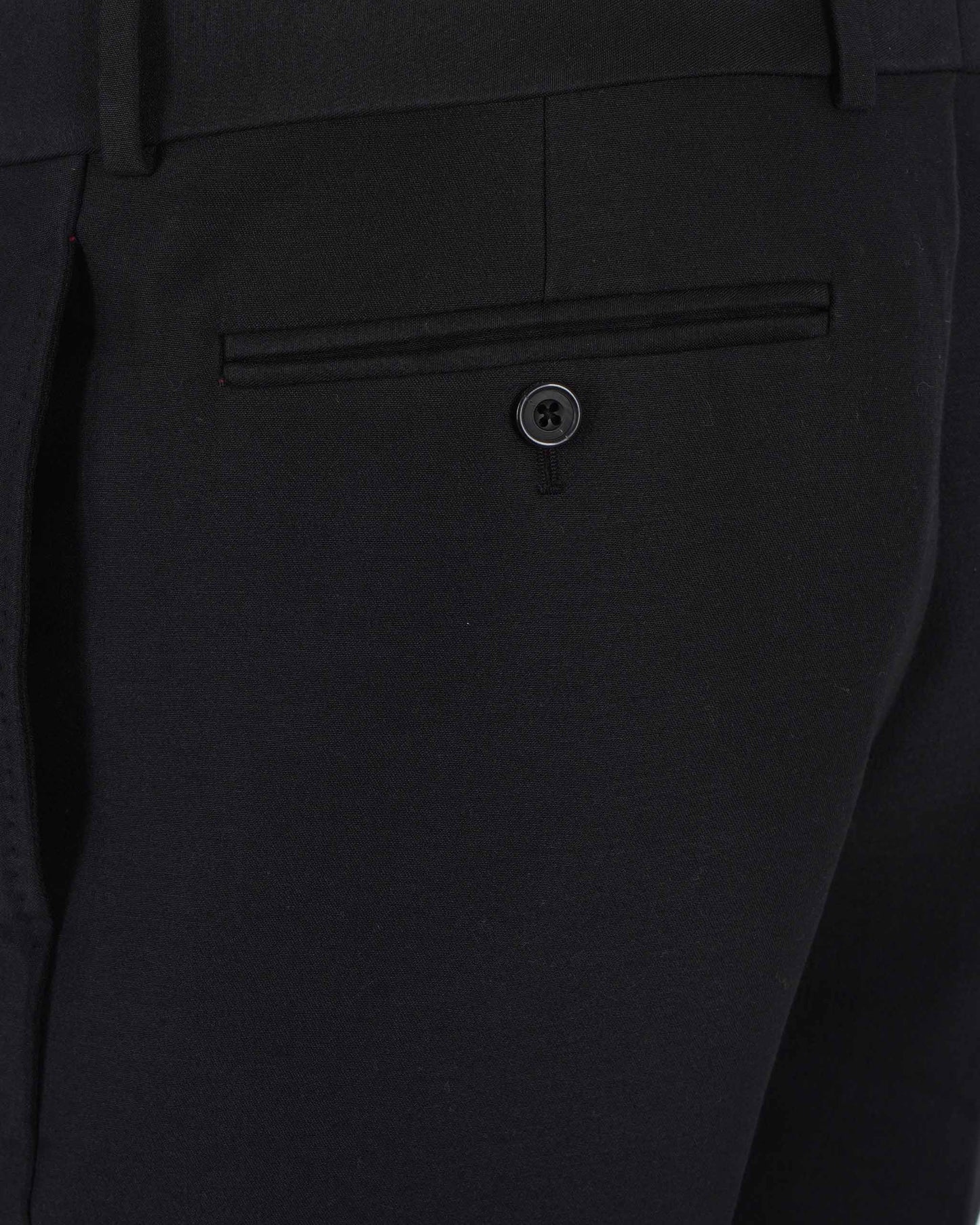 Tailored Cigarette Trousers in Black