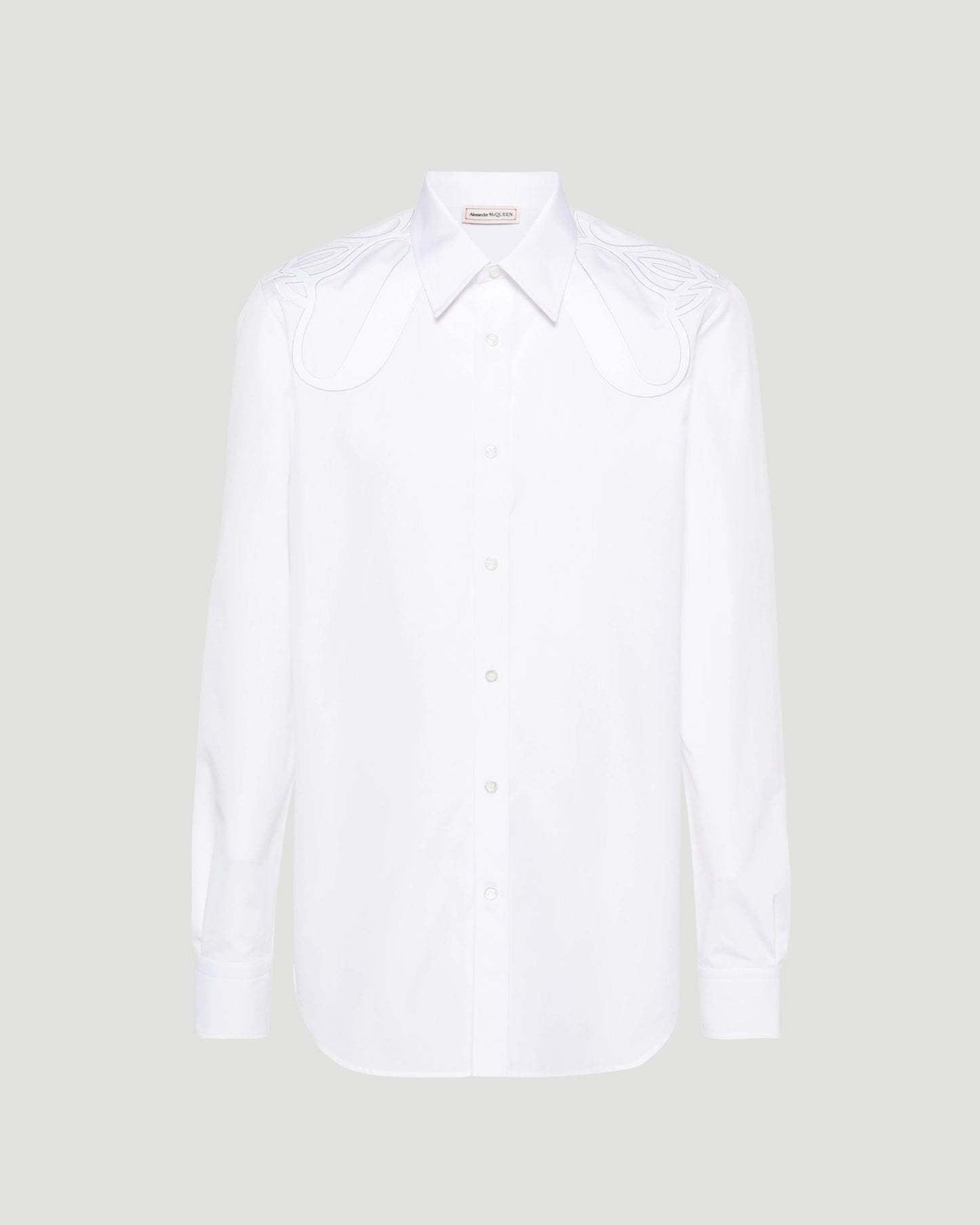 Ribbed Cuff Shirt in Optical White