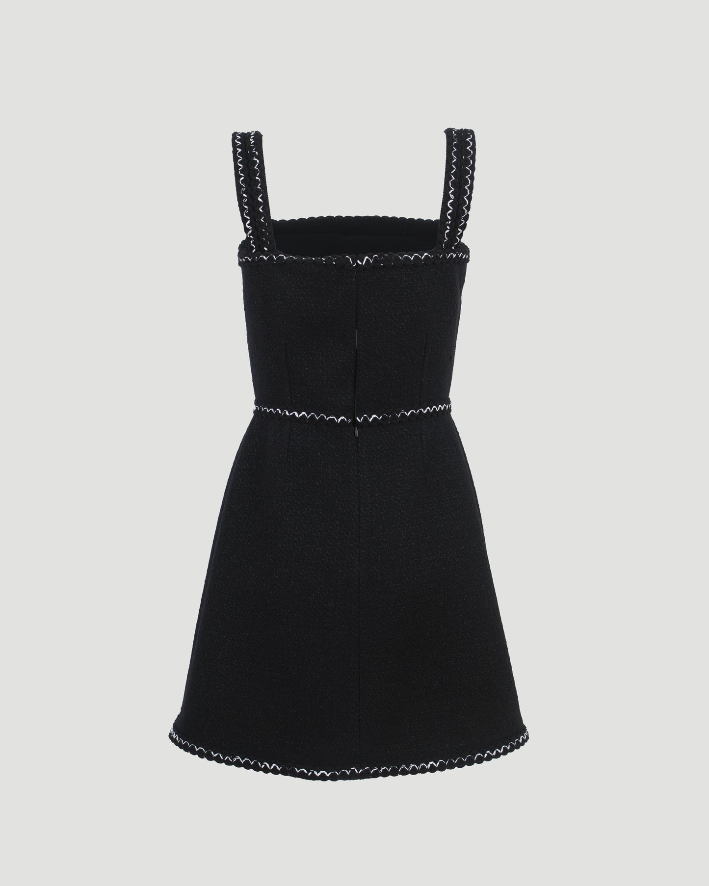 Tweed Mini Dress in Black