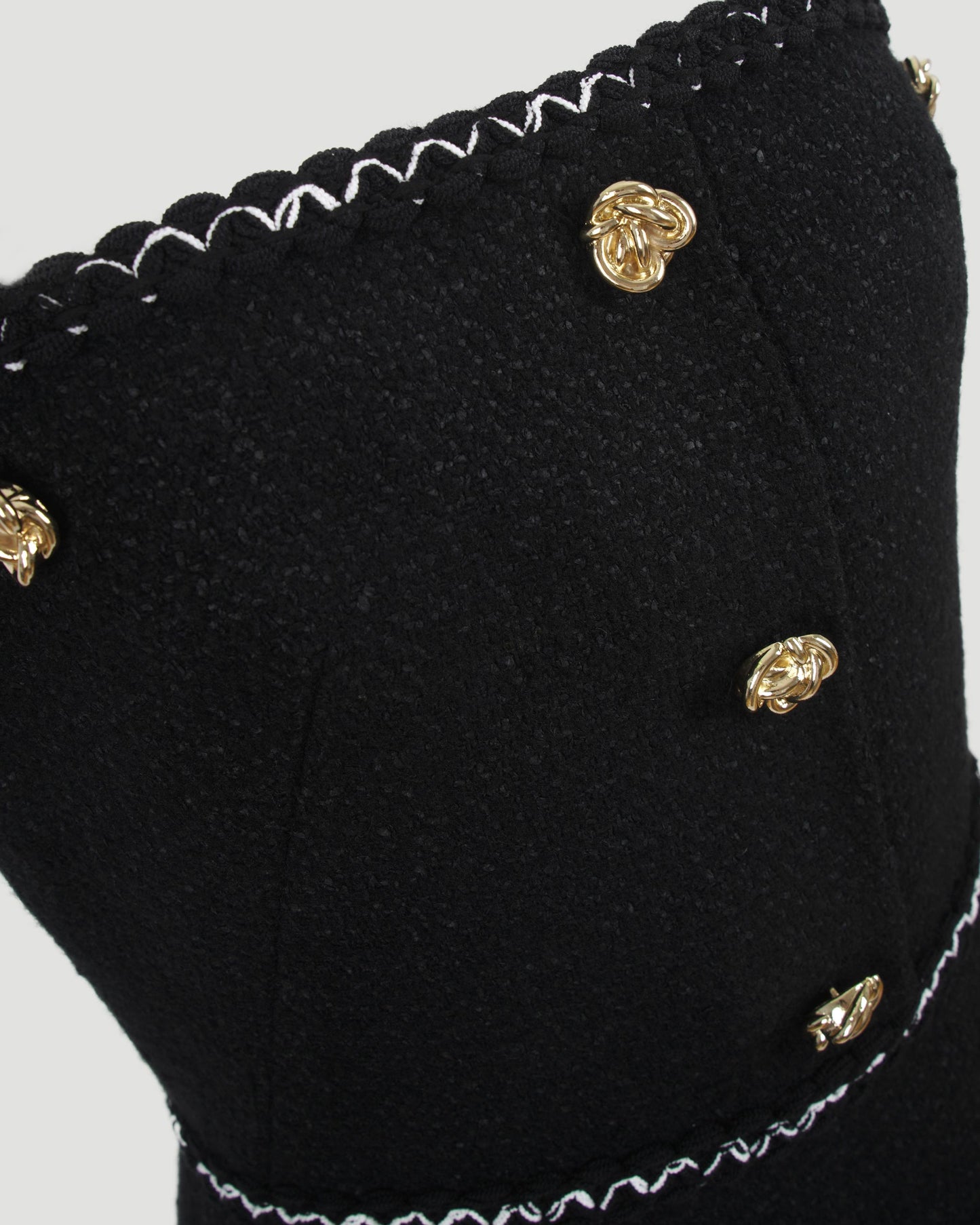 Tweed Mini Dress in Black