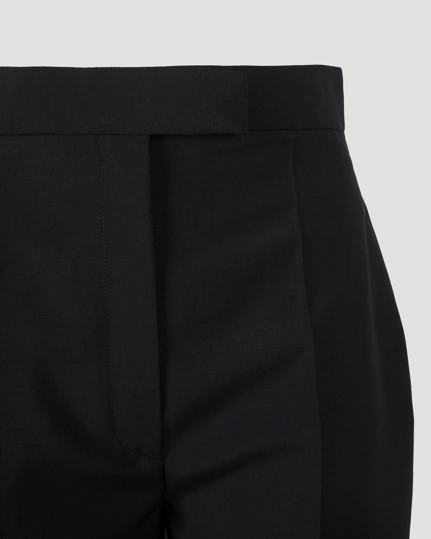 Wool Trousers in Black