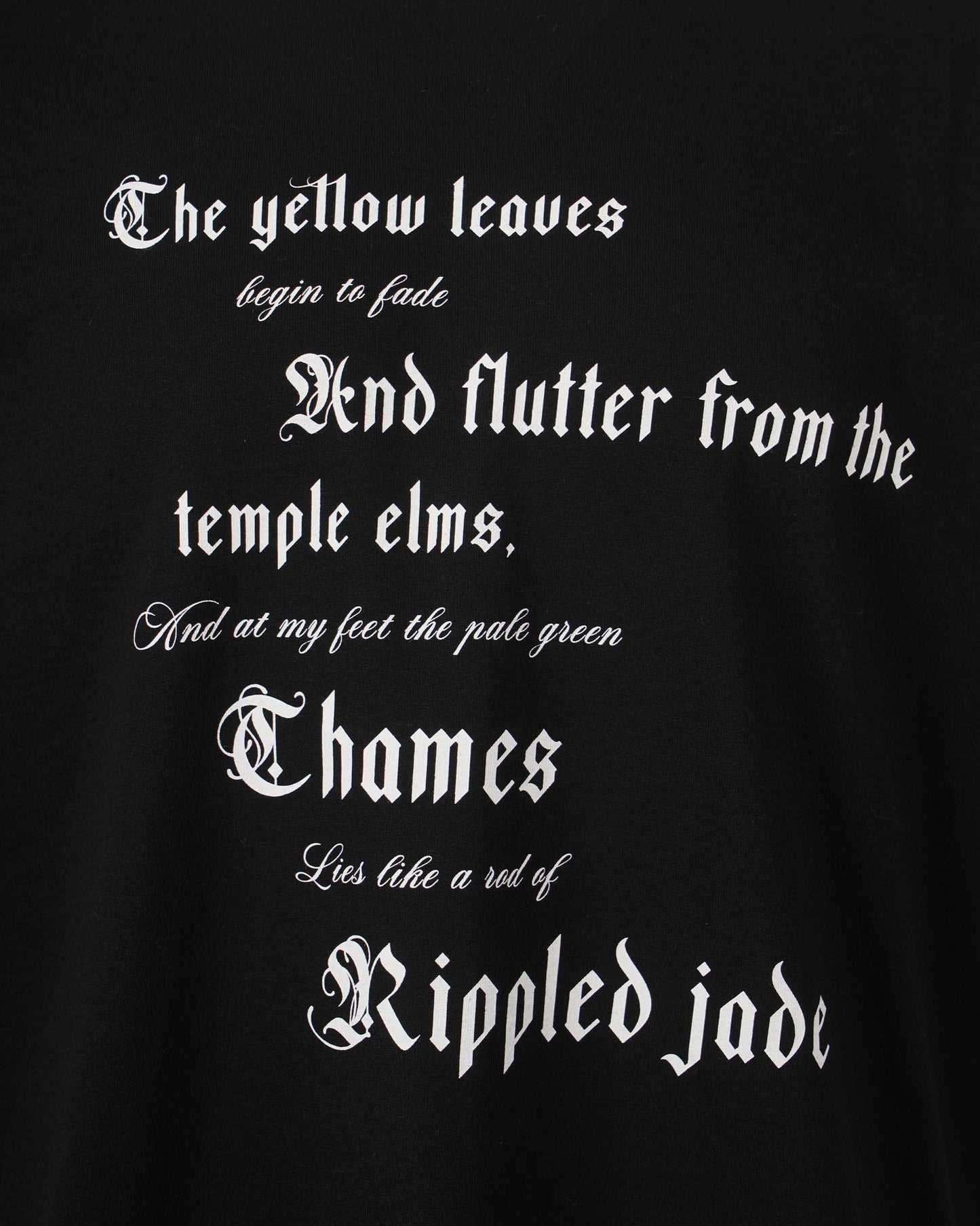 Cotton T-shirt in Black