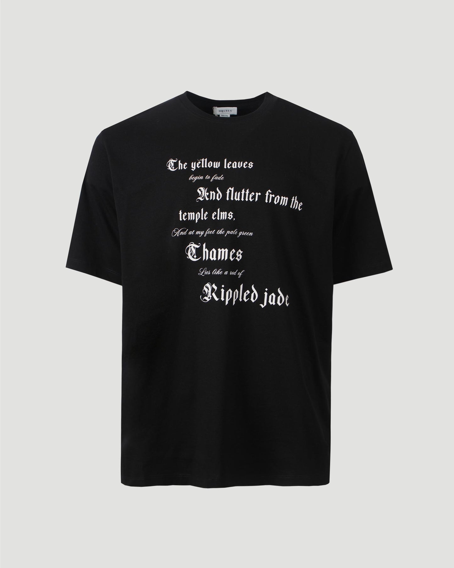Cotton T-shirt in Black