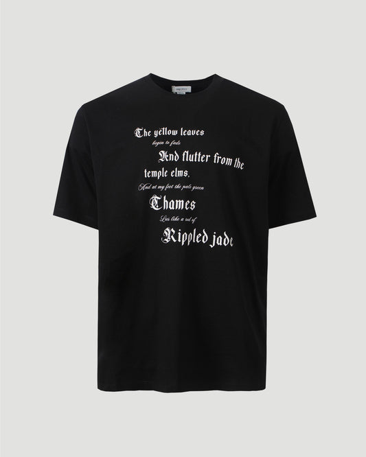 Cotton T-shirt in Black