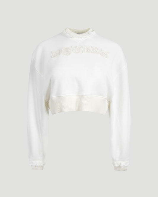 Cotton Hoodie in White