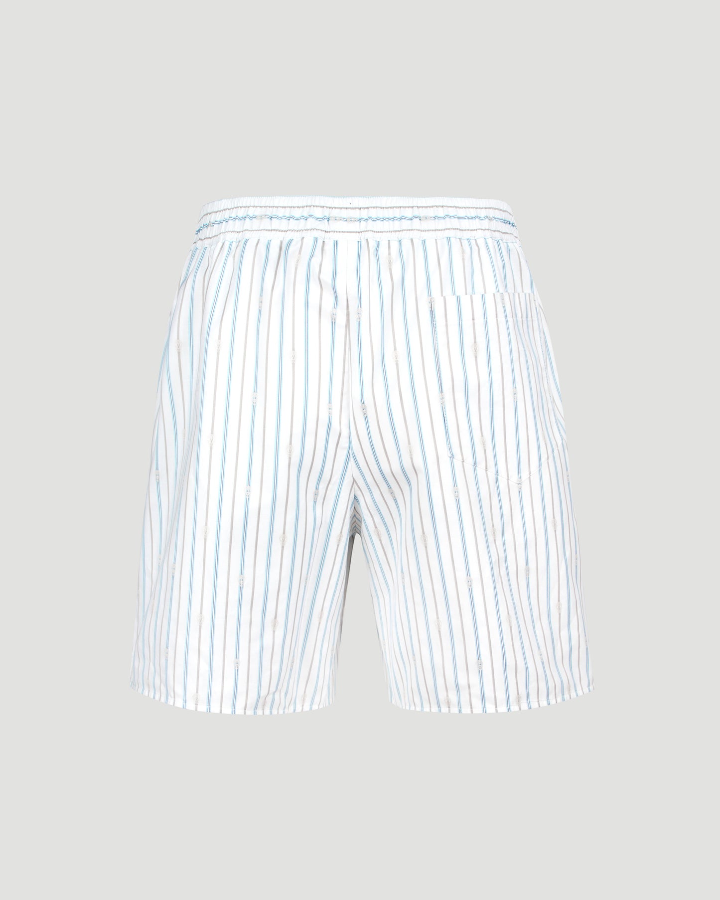 Striped Cotton Shorts